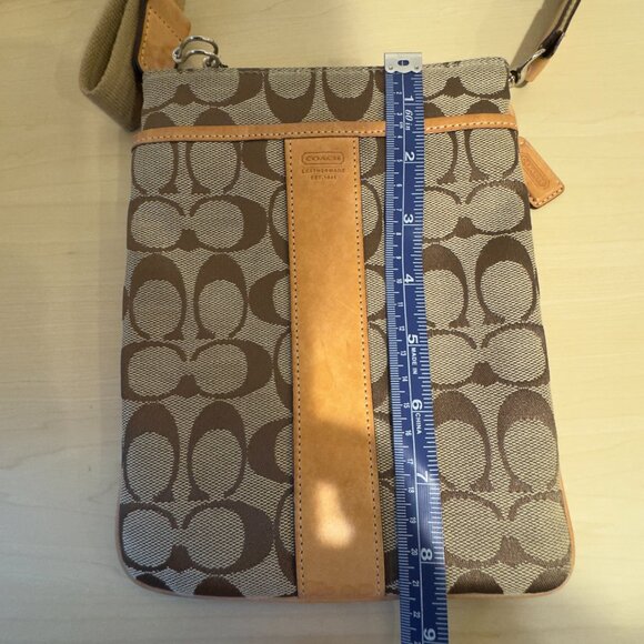 Coach Signature Canvas Swingpack Crossbody | Tan Monogram CML 👜✨ - Picture 13 of 16